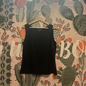 St. John Caviar - Liquid Satin Shell Black top